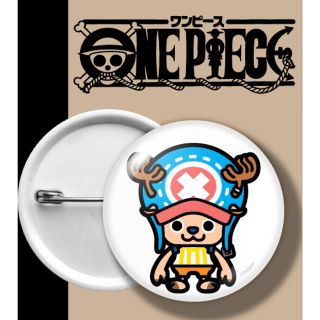 ONEPIECE BADGE เข็มกลัด วันพีช ชอปเปอร์ พื้นขาว CHOPPER