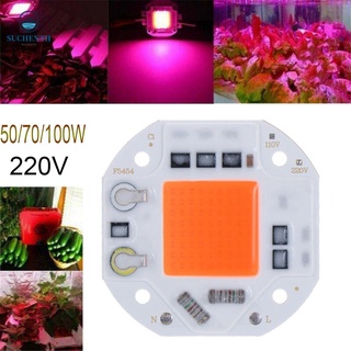 Suchen โคมไฟสเปกตรัม LED COB ชิป 220V ไฮโดรโปนิกส์ 50W 70W 100W สําหรับปลูกพืชในร่ม เรือนกระจก