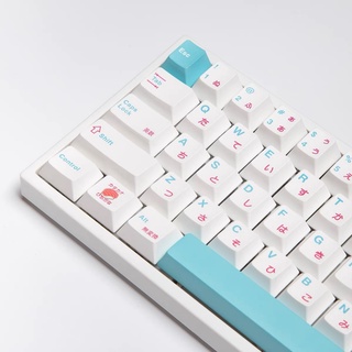 Gmk ปุ่มกดคีย์บอร์ด 127 คีย์ PBT ลายเชอร์รี่ ย้อมสี แบบมืออาชีพ