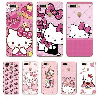 เคสโทรศัพท์ซิลิโคนพิมพ์ลาย hello kitty แบบนิ่ม oppo a 37 a 39 a 57 a 59 s a 3 a 3 s a 5 s a 7 f 1s