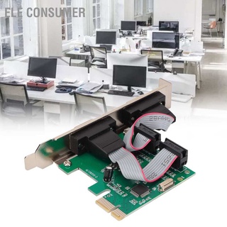 Ele การ์ดต่อขยาย Pci‐E Serial Com Port Pcie เป็น Rs232 สําหรับคอมพิวเตอร์ตั้งโต๊ะ