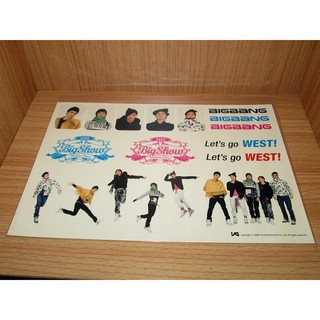 BIGBANG BIG BANG Sticker (สติ้กเกอร์) 2009 Big Show Concert Official Goods ของแท้จากเกาหลี KPOP