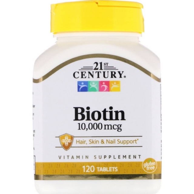 (🔥พร้อมส่ง🔥) 21st Century Biotin 10,000 mcg. บำรุง ผม ผิว และเล็บ 120 เม็ด
