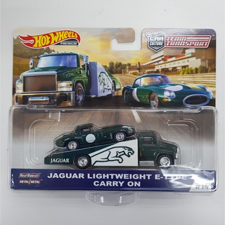 hotwheels team transport Jaguar Lightweight E-typ Carry ON