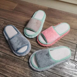 🎁พร้อมส่ง🇹🇭ในไทย🩴ขนสั้น #รองเท้าใส่ในบ้าน #รองเท้าดักฝุ่น #รองเท้าถูบ้าน
