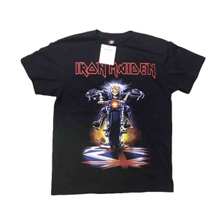 คอตต้อนคอกลม☎☫เสื้อวง Iron Maiden rock T-shirt เสื้อวงร็อค Iron Maiden เสื้อยืดวงร็อคS-5XL