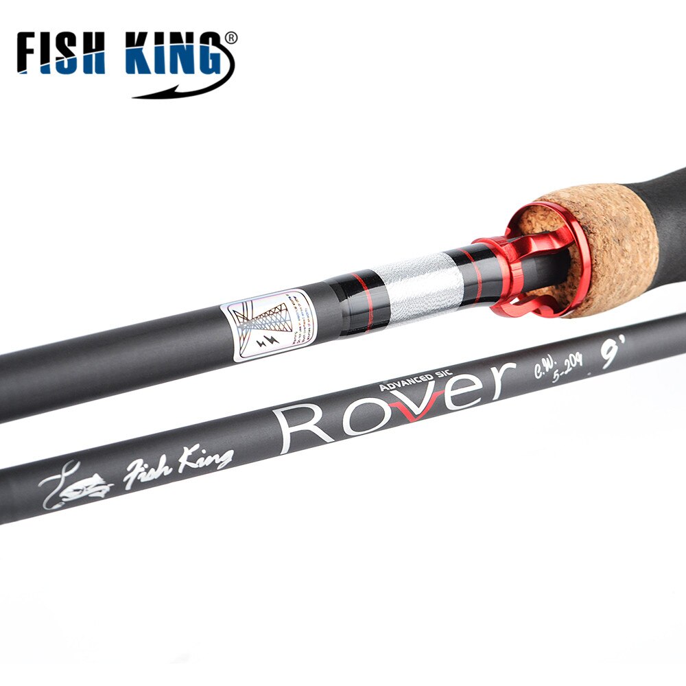 FISH KING Carbon Soft Lure Fishing Rod MH 2.1M to 2.7M 4 Section Lure ...