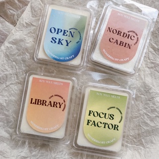 Soy wax melts wax tarts เทียนละลาย มีให้เลือก 15 กลิ่น Wonderlust Craft