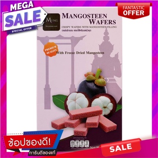 มั่งมีเวเฟอร์กรอบรสมังคุด 80กรัม Mung Mee Crispy Wafers Mangosteen Flavor 80g.