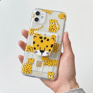 สินค้ามาใหม่!! Big Cheetah Pattern Card Case สำหรับ iPhone รุ่น 12 pro/12 Pro Max/13 Pro / 13 Pro Max (Case only นะคะ)