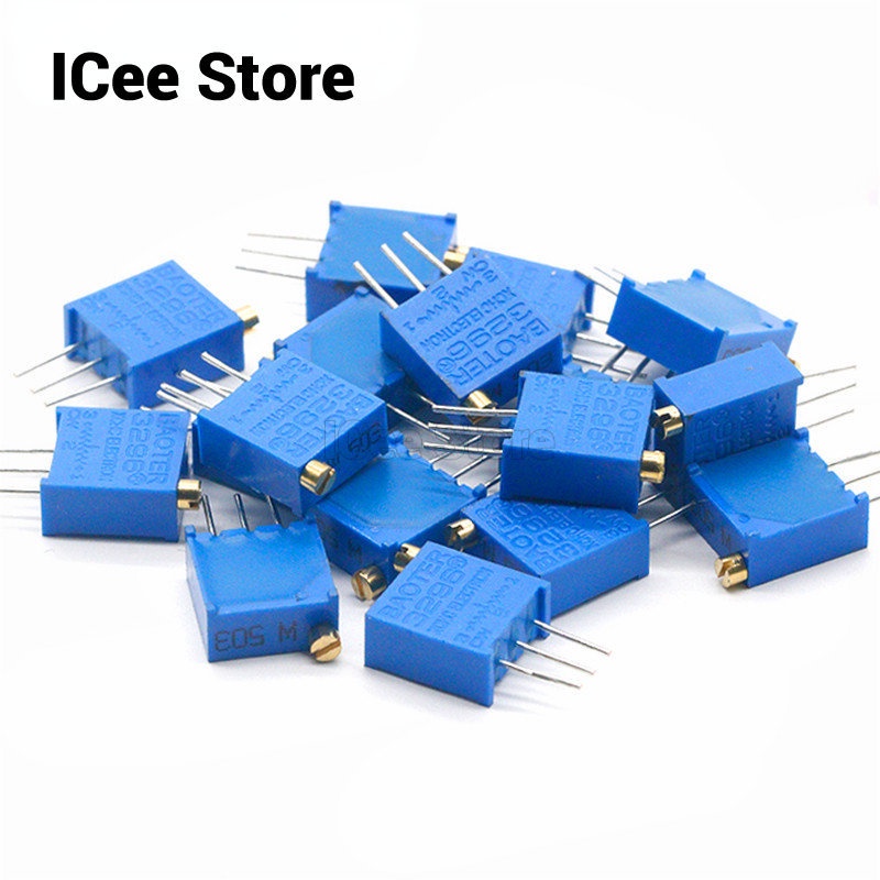 3296w Potentiometer ความแม่นยําสูง Variable Resistor 20R-2M 20R 100R 200R 500R 1k 2k 5K 10K 20K 50K 