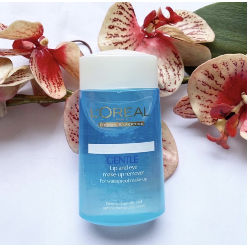 ผลิต 01/24 Remover ลอรีอัล รีมูฟเว่อร์ 125 ml. Loreal Paris Gentle Lip and eye Make-up Remover