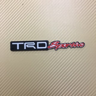 โลโก้* TRD sportivo งานเคลือบเงา ขนาด* 2.2 x 16 cm