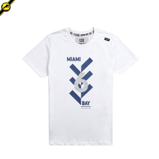 Miamibay T-shirt เสื้อยืด รุ่น Downhill แฟชั่น คอกลม ลายสกรีน ผ้าฝ้าย cotton ฟอกนุ่ม ไซส์ S M L XL