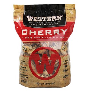 🔥สินค้าขายดี!! Western Cherry b b q Smoking Chips  เศษไม้ หอม รมควัน กลิ่น เชอรี่ เวสเทิร์น  2.25 ปอน คุณภาพระดับพรีเมี่