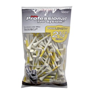 Tees Pride Professional Wood Tees PTS รุ่น 2-3/4" (100Tees)