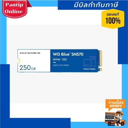 WD SSD Blue SN570 NVMeTM Read 3300MB/S, Write 1200MB/S,   (รับประกัน5ปี) WDS250G3B0C,WDS500G3B0C,WDS