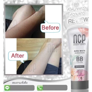 NCP BB Lotion Aura White Sunscreen เอ็นซีพี บีบีโลชั่น กันแดดทาผิวกาย