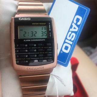 นาฬิกาข้อมือ CASIO DATA BANK รุ่น CA-506C-5A นาฬิกาข้อมือที่ใส่ได้ทั้งชายและหญิง