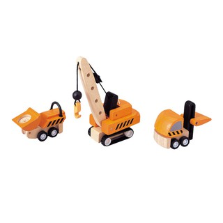 PlanToys 6087 Construction Vehicles ของเล่นรถก่อสร้าง ของเล่นเสริมพัฒนาการ ของเล่นสำหรับเด็กอายุ 3 ขวบขึ้นไป