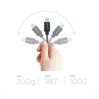 Innergie MagiCable USB to Lightning Braided Cable 1M, Black