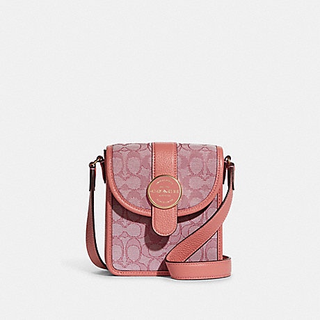 Coach NORTH/SOUTH LONNIE CROSSBODY IN SIGNATURE JACQUARD (COACH #C8321)