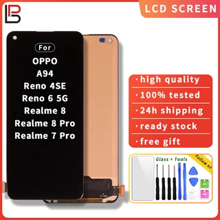 อะไหล่หน้าจอสัมผัส Lcd แบบเปลี่ยน สําหรับ OPPO A94 4G F19 F19 Pro reno 4se reno 6 5g reno 6Z 5g realme 7 Pro realme 8 8 Pro X7