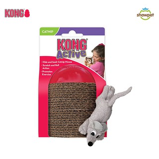 [ฟรีแคทนิป]KONG ของเล่นแมว Cat Active Scratch ที่ข่วนเล็บแมวพร้อมกับตุ๊กตาหนูตัวเล็ก CA46