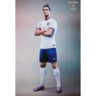 โปสเตอร์ นักฟุตบอล Cristiano Ronaldo 2003 POSTER 24”x35” Inch Photo Portugal Football Soccer