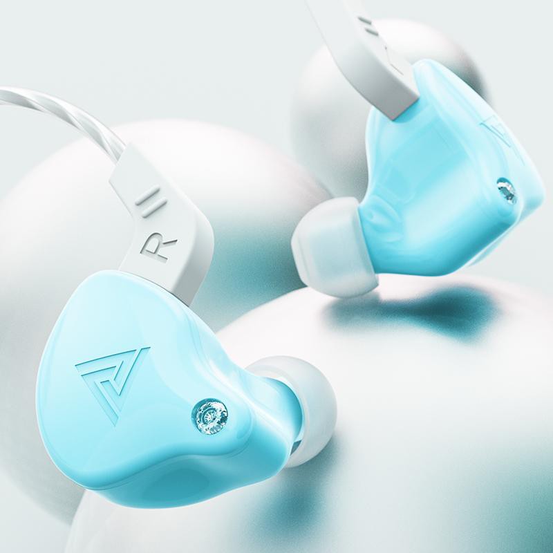 Qkz AK6-X หูฟังอินเอียร์ ไดนามิก พร้อมไมโครโฟน พร้อมเบส