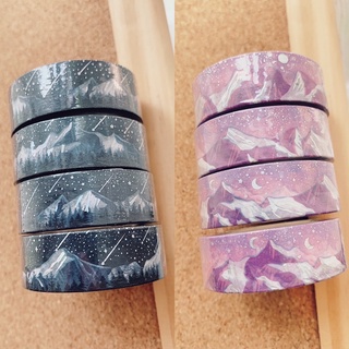 ❄️ SNOW FOREST &amp; MOUNTAINS WASHI TAPE วาชิเทป เทป ลาย หิมะ ภูเขา ป่า ❄️