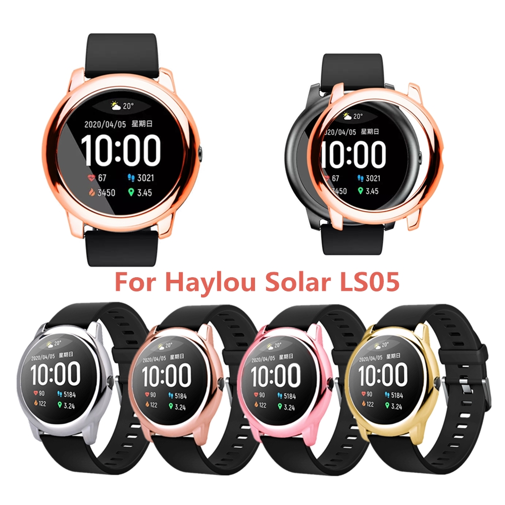 หรูหราชุบ PC hard Case สําหรับ Xiaomi Haylou Solar LS05 สมาร์ทวอท์ช