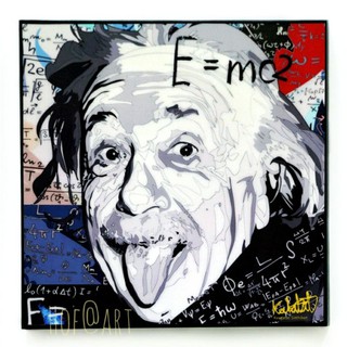 Albert Einstein #3 อัลเบิร์ต ไอน์สไตน์ ยอดอัจฉริยะ​ รูปภาพ​ติด​ผนัง​ pop art​ กรอบรูป​ แต่ง​บ้าน​ ของขวัญ​ ของสะสม