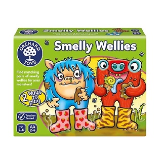 ORCHARD TOYS, Smelly Wellies Game บอร์ดเกมส์เด็ก เสริมทักษะความจำ การจับคู่ ลิขสิทธิ์แท้ นำเข้าจากอังกฤษ ของเล่น 2-6 ปี