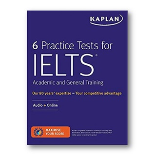 (C221) 9781506250175 6 PRACTICE TESTS FOR IELTS ACADEMIC AND GENERAL TRAINING: AUDIO+ONLINE KAPLAN TEST PREP