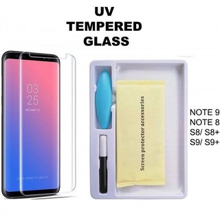 พร้อมส่ง ฟิล์มกระจก UV Samsung Galaxy Note9 Note8  S10 Samsung galaxy S10 plus ฟิล์มกระจก Samsung UV Glass film