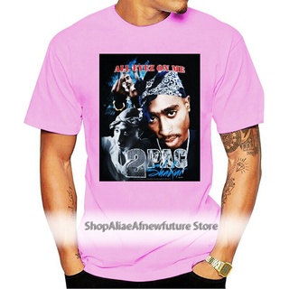 ใหม่ เสื้อยืดแขนสั้น ลาย All Eyez On Me 2Pac Pbikae01Kcmhme24 สีดํา สําหรับผู้ชาย 2 ชิ้น