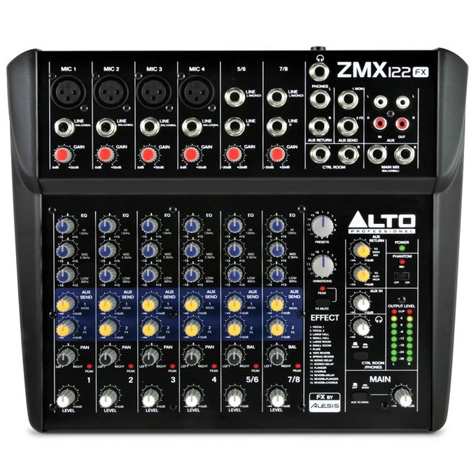 มิกเซอร์ ALTO ZMX 122 FX MIXER เสียงดี เอฟเฟคยอดเยี่ยม