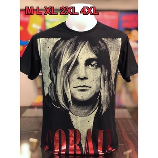 เสื้อวง Nirvana แขนสั้น ผ้าคอตตอน100 %