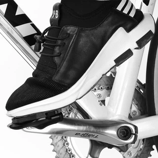 แผ่นรองบันไดคลีท Cleat Cover Self-locking Pedals Road Bike Cleats Platform Adapter For SHIMANO/Look (Black)