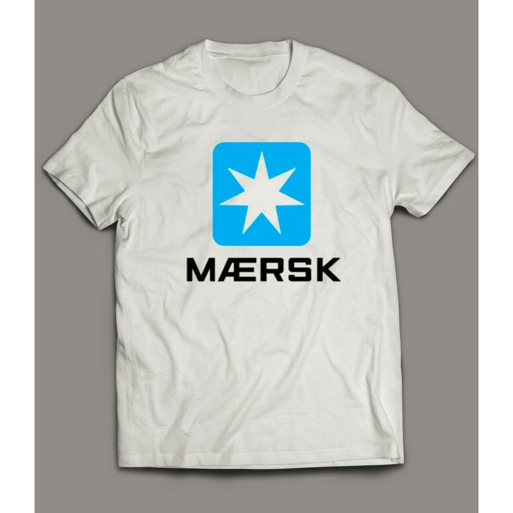 New Tee Maersk Line Transport Logo Mens White T Shirt Size S 3XL mzyl