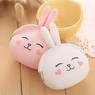 พร้อมส่ง >> กระเป๋าซิลิโคน รุ่น กระต่าย ( 29 บาท ) ใส่เหรียญ ใส่เงิน พกพาสะดวก งานจริงน่ารักมาก