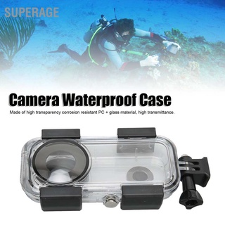 [คลังสินค้าใส][คลังสินค้าใส]Superage For Insta360 ONE X2 Dive Case Transparent 40m / 131ft Waterproof Depth Camera for Diving Snorkeling Swimming