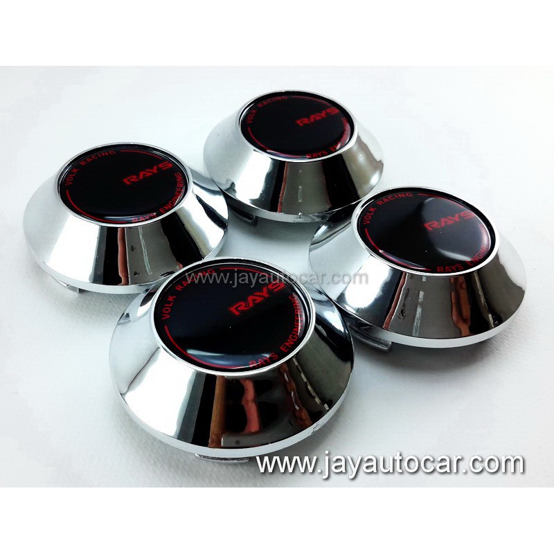 ฝาล้อรถยนต์ แม็กแต่ง สำหรับ ล้อแม็ก RAYS สีเงิน ขนาดขา 58 มิล 1ชุด 4ชิ้น มาใหม่ สวยมาก