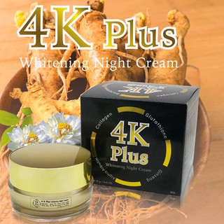 4K Plus 5X Whitening Night Cream 20g.