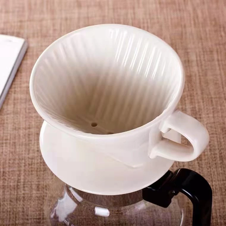 ถ้วยเซรามิค กรองกาแฟ 3รู Coffee Dripper สำหรับอุปกรณ์ดริปกาแฟ ขนาด 2-4 ถ้วย