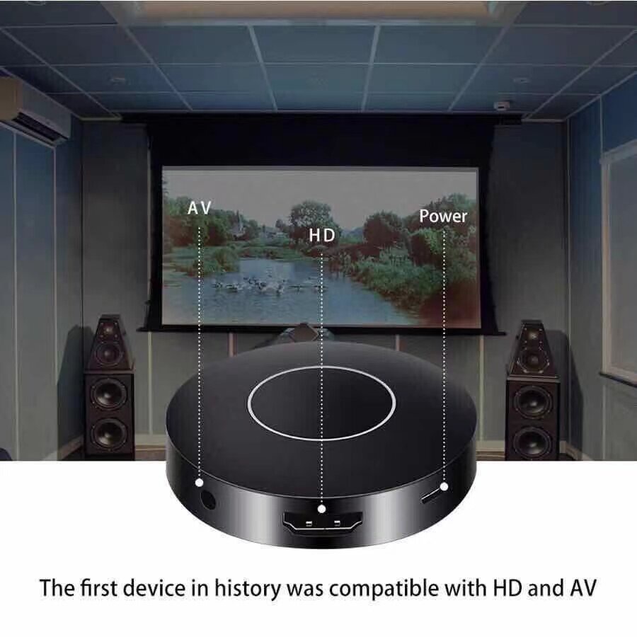 ของแท้! มีรับประกัน!HDMI + AV Q1 Mirroring เครื่องรับสัญญาณ Dongle wifi HDMI ช่องเสียบสัญญาณทีวี HDMI 1080p HD Miracast