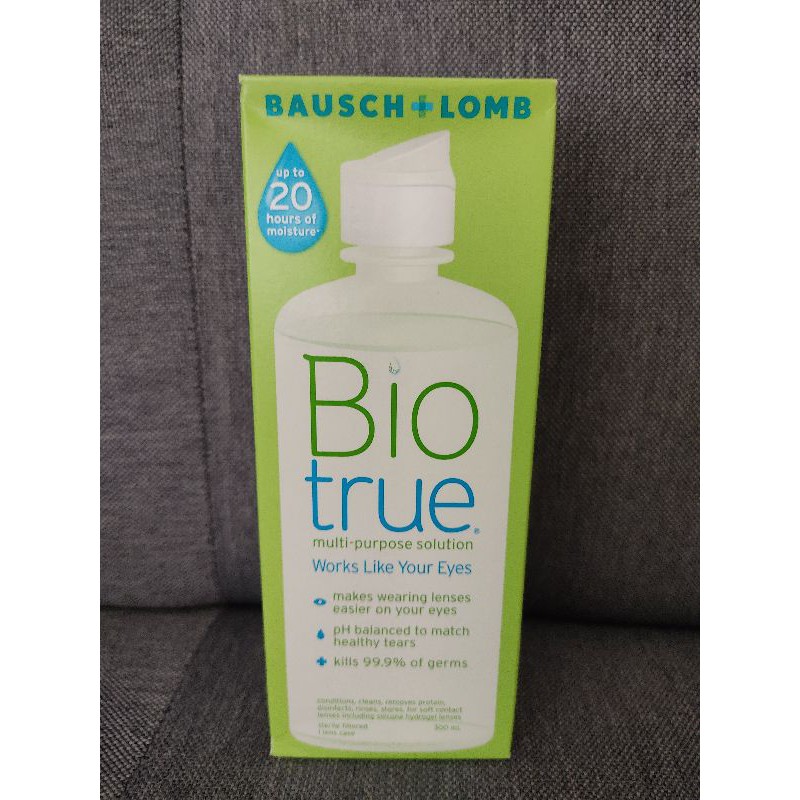 โละ (EXP 08/21)ลดพิเศษ น้ำยาคอนแทคเลนส์ Bio true bausch and lomb 300ml