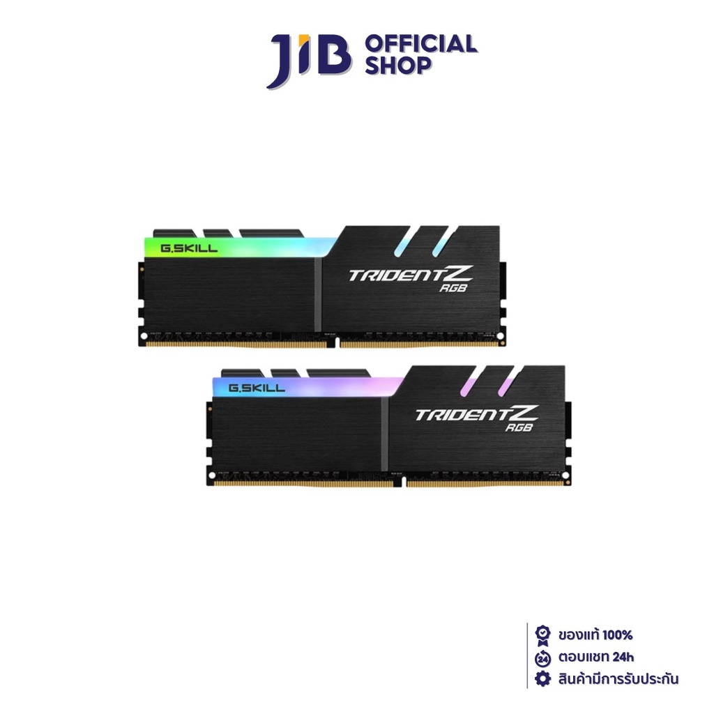 16GB (8GBx2) DDR4 3600MHz RAM (หน่วยความจำ) G.SKILL TRIDENT Z RGB (F4-3600C18D-16GTZR)
