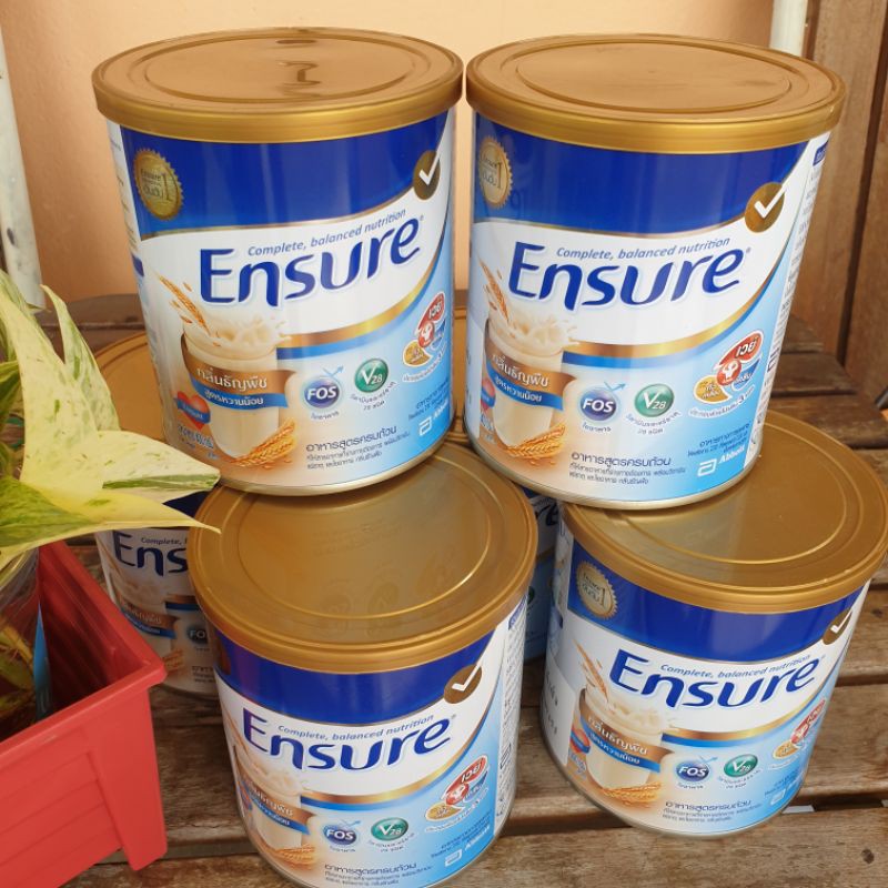 กลิ่นธัญพืช 400g น้ำตาลน้อย ENSURE เอนชัวร์ 📍หมดอายุ ปีหน้า